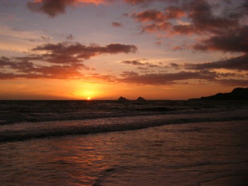 This morning's sunrise on Kailua Beach 